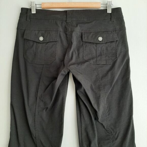 PRANA Monarch Hiking Utility Zip-Off Convertible Pants to Shorts Black Sz 6 - Picture 8 of 14